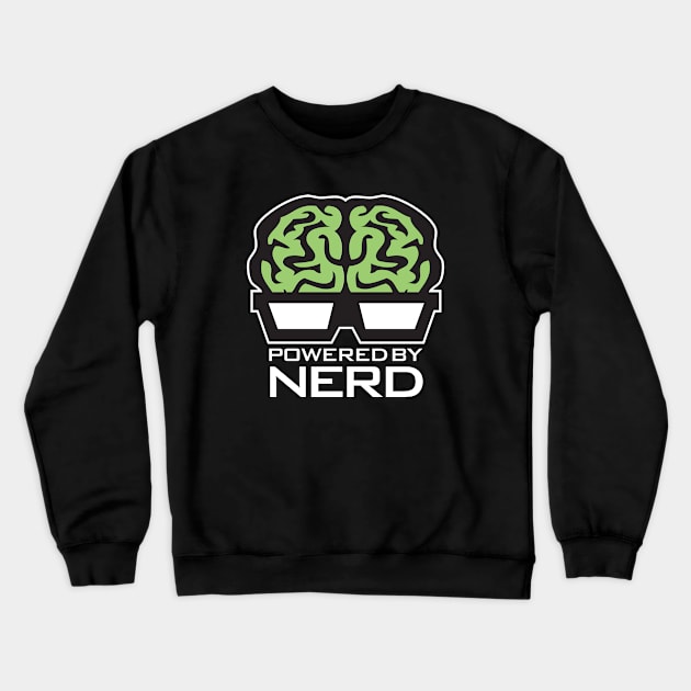 Powered By NERD Crewneck Sweatshirt by Jruiz05